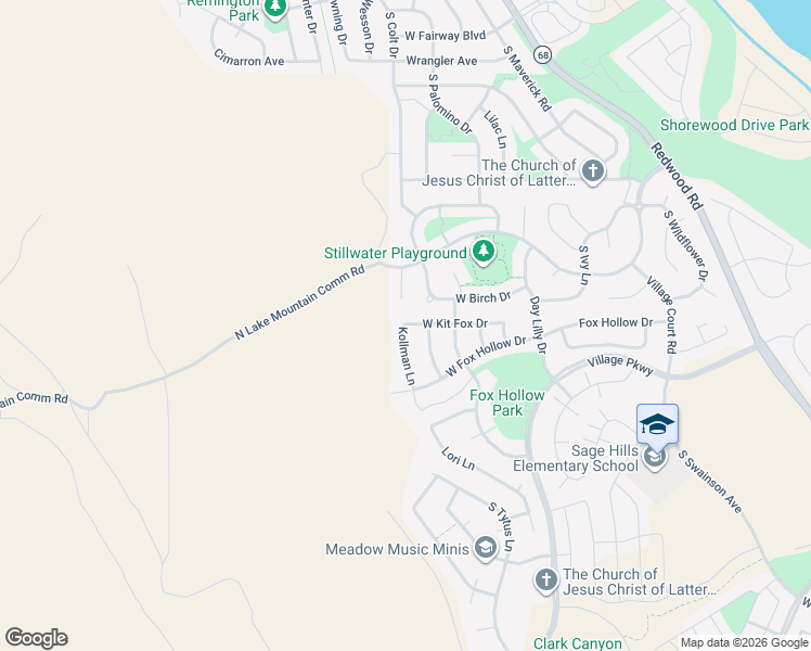 map of restaurants, bars, coffee shops, grocery stores, and more near 522 South Kit Fox Drive in Saratoga Springs