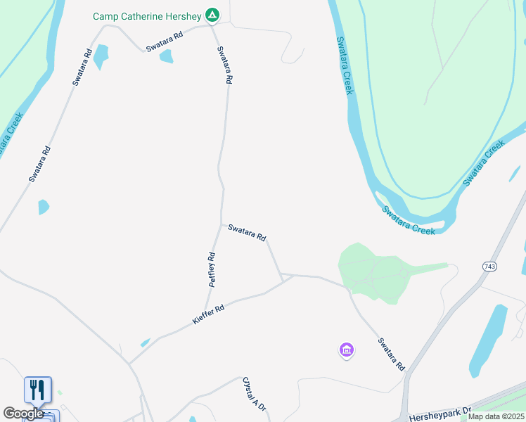 map of restaurants, bars, coffee shops, grocery stores, and more near 1071 Swatara Road in Hershey