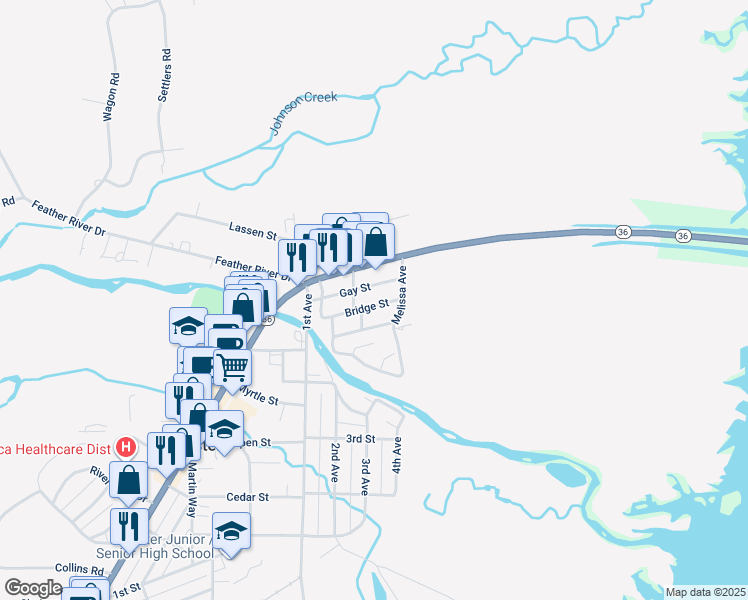 map of restaurants, bars, coffee shops, grocery stores, and more near in Chester