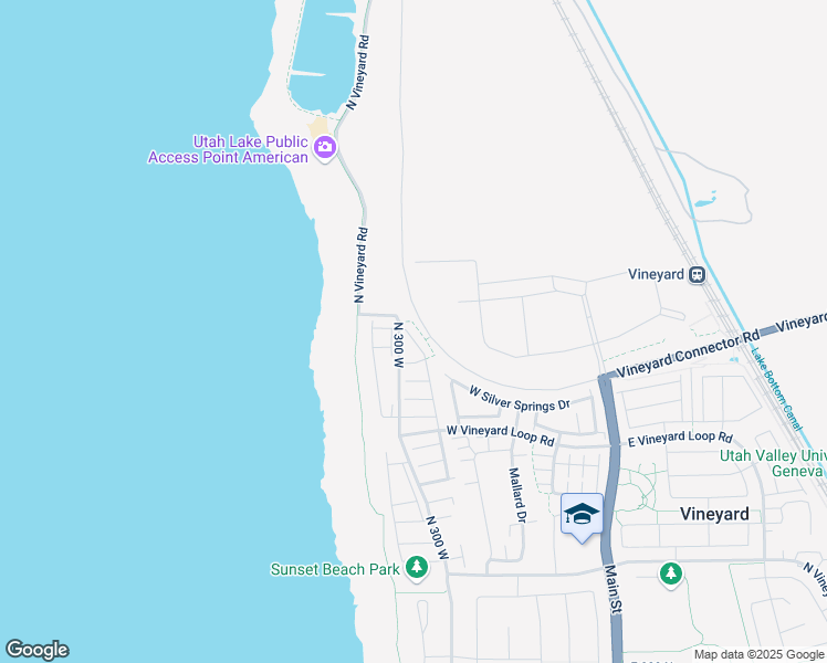 map of restaurants, bars, coffee shops, grocery stores, and more near 776 N 260 W in Vineyard