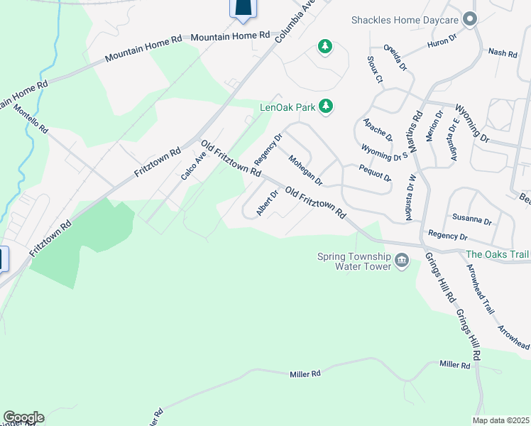 map of restaurants, bars, coffee shops, grocery stores, and more near 516 Albert Drive in Reading