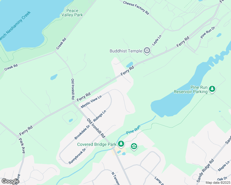 map of restaurants, bars, coffee shops, grocery stores, and more near 40 Mystic View Lane in Doylestown