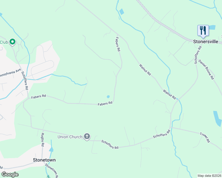 map of restaurants, bars, coffee shops, grocery stores, and more near 800 Fabers Road in Reading