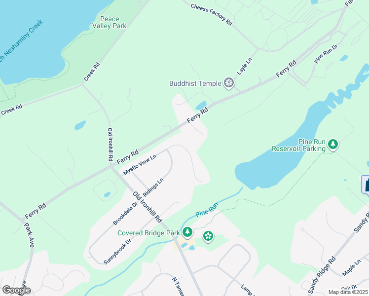 map of restaurants, bars, coffee shops, grocery stores, and more near 52 Mystic View Lane in Doylestown