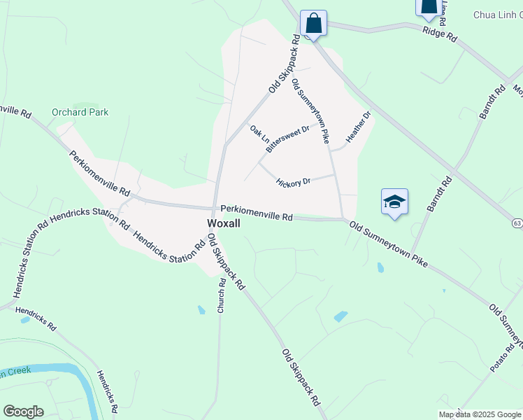map of restaurants, bars, coffee shops, grocery stores, and more near 1936 Perkiomenville Road in Harleysville