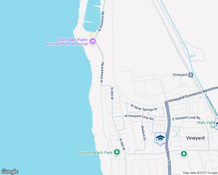 map of restaurants, bars, coffee shops, grocery stores, and more near 780 N 260 W in Vineyard