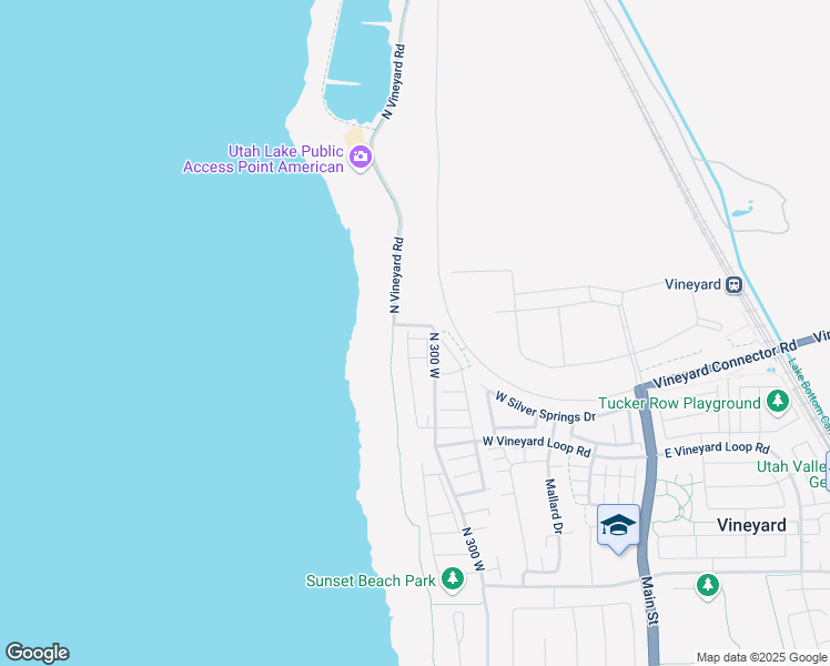map of restaurants, bars, coffee shops, grocery stores, and more near 780 N 260 W in Vineyard