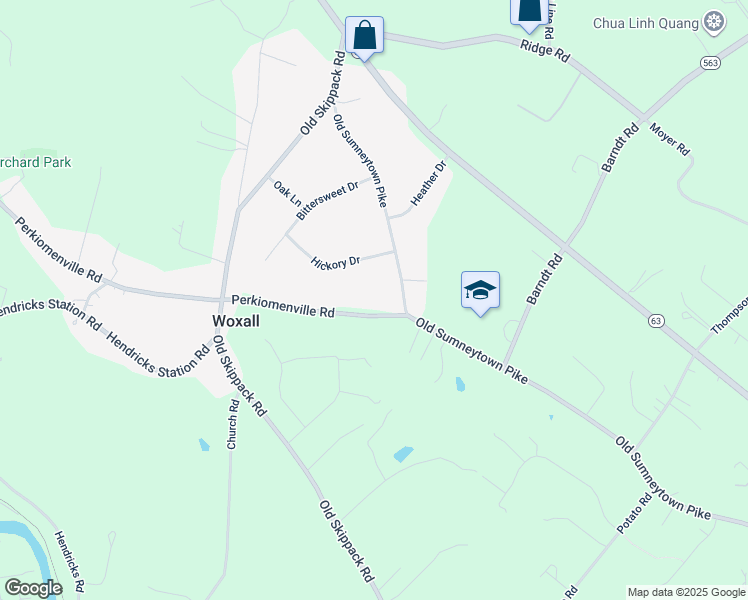 map of restaurants, bars, coffee shops, grocery stores, and more near 1800 Perkiomenville Rd in Harleysville