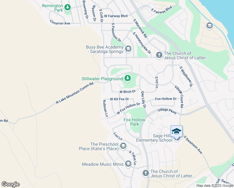 map of restaurants, bars, coffee shops, grocery stores, and more near 391 West Birch Drive in Saratoga Springs