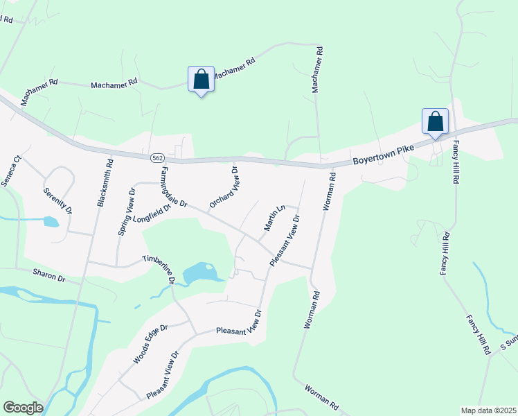 map of restaurants, bars, coffee shops, grocery stores, and more near 106 Highland Court in Douglassville