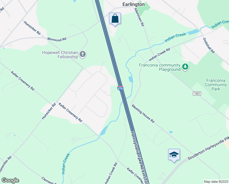 map of restaurants, bars, coffee shops, grocery stores, and more near 754 Gerhart Lane in Telford