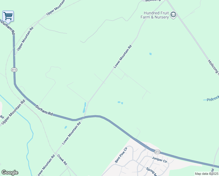 map of restaurants, bars, coffee shops, grocery stores, and more near 4727 Lower Mountain Road in New Hope