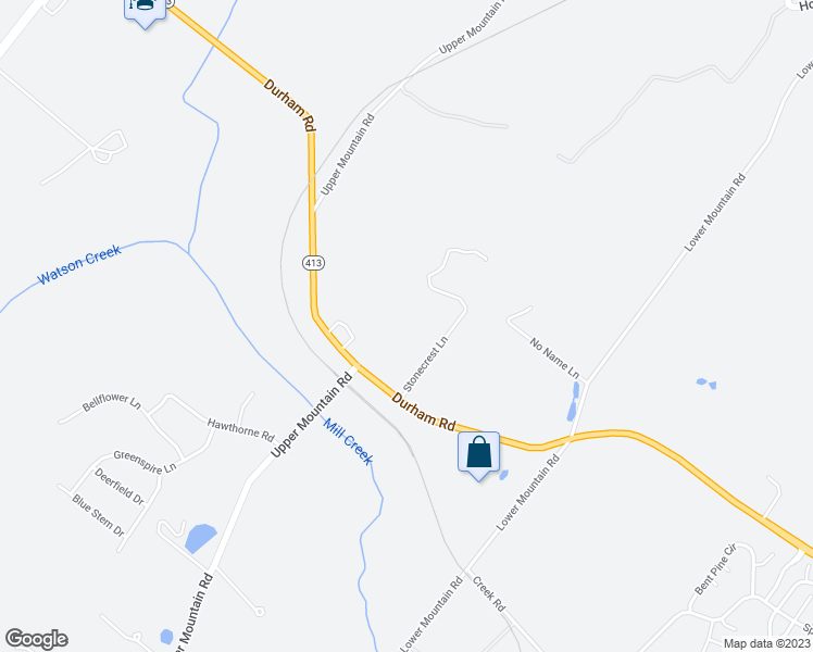 map of restaurants, bars, coffee shops, grocery stores, and more near 4550 Stonecrest Lane in New Hope