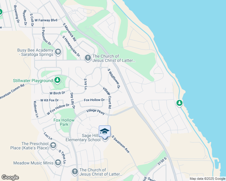 map of restaurants, bars, coffee shops, grocery stores, and more near 2739 South Lavender Lane in Saratoga Springs
