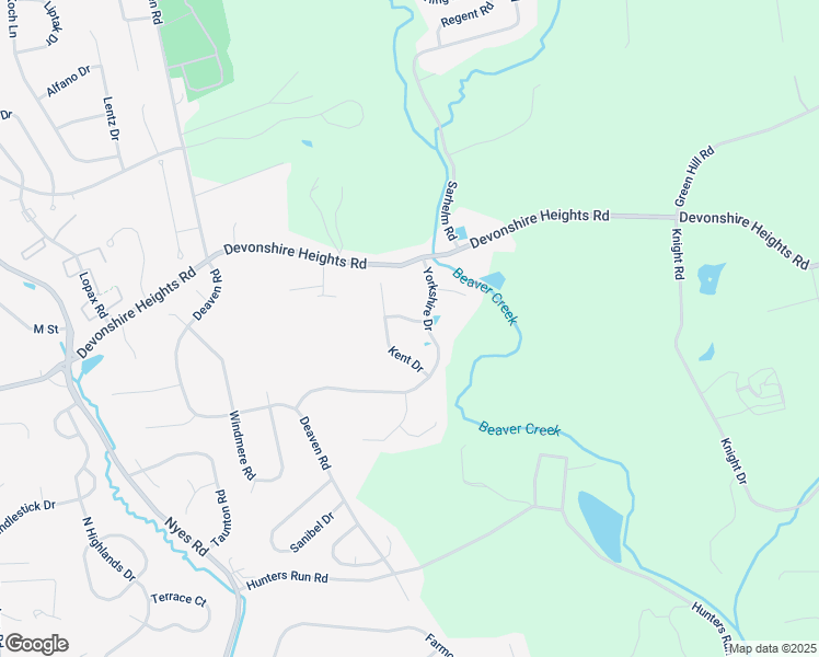 map of restaurants, bars, coffee shops, grocery stores, and more near 6605 Dorset Way in Harrisburg