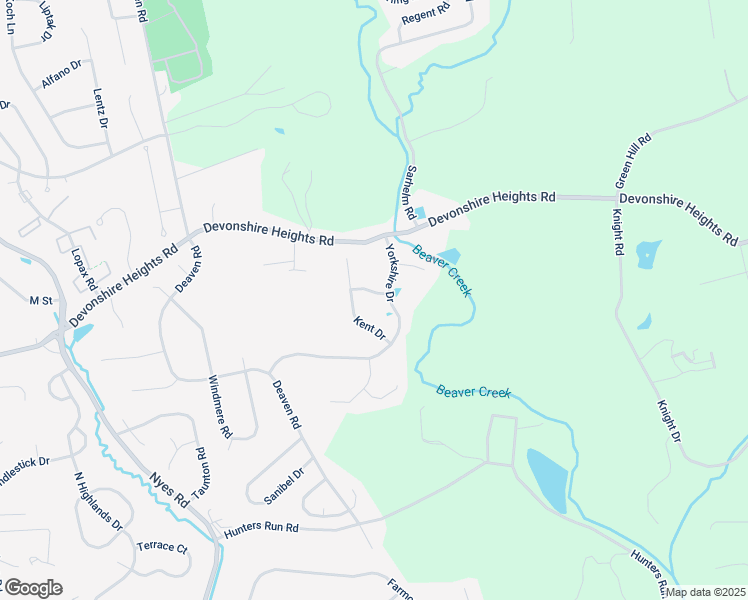 map of restaurants, bars, coffee shops, grocery stores, and more near 6605 Dorset Way in Harrisburg