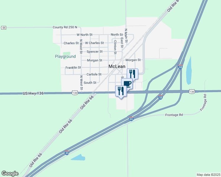 map of restaurants, bars, coffee shops, grocery stores, and more near 111 South Hamilton Street in McLean