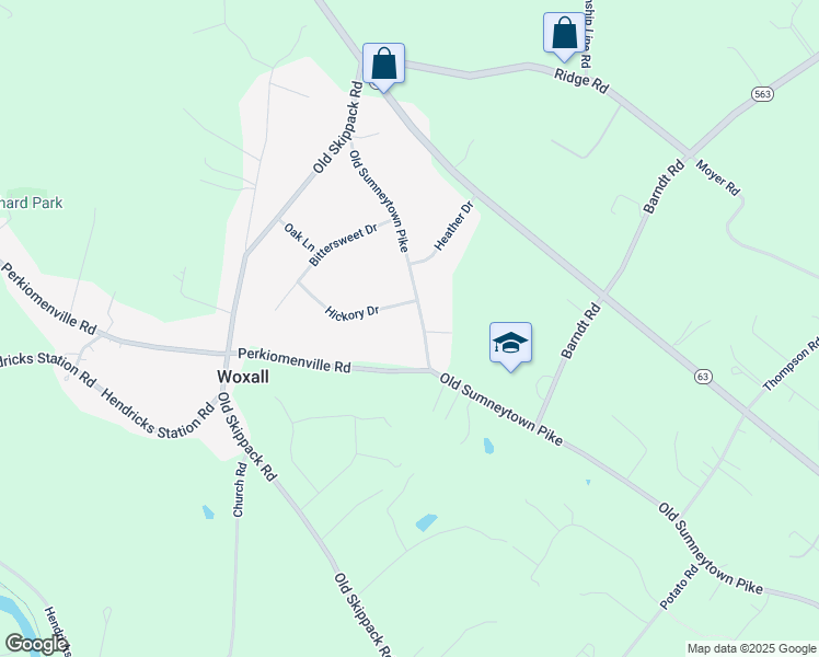 map of restaurants, bars, coffee shops, grocery stores, and more near 1811 Old Sumneytown Pike in Harleysville