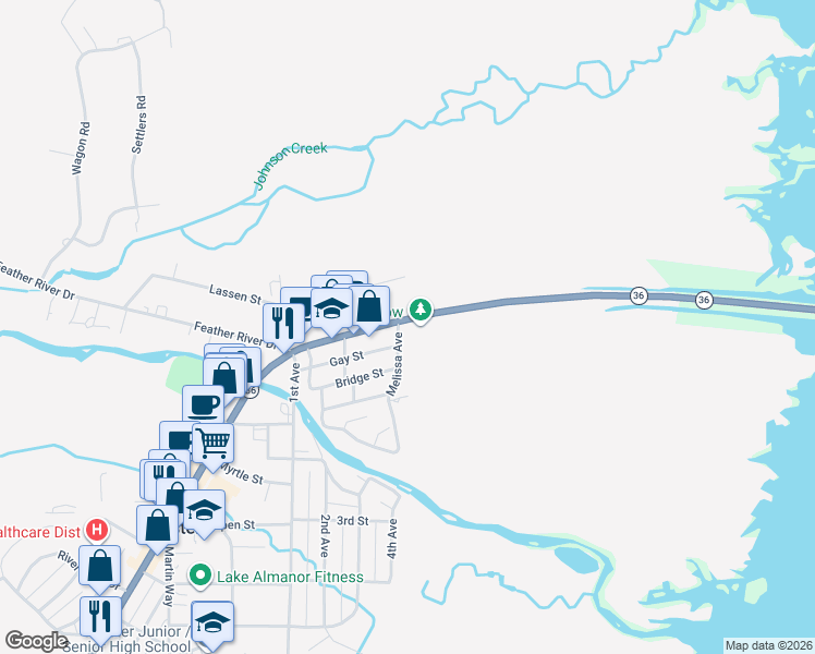 map of restaurants, bars, coffee shops, grocery stores, and more near 103 Main Street in Chester