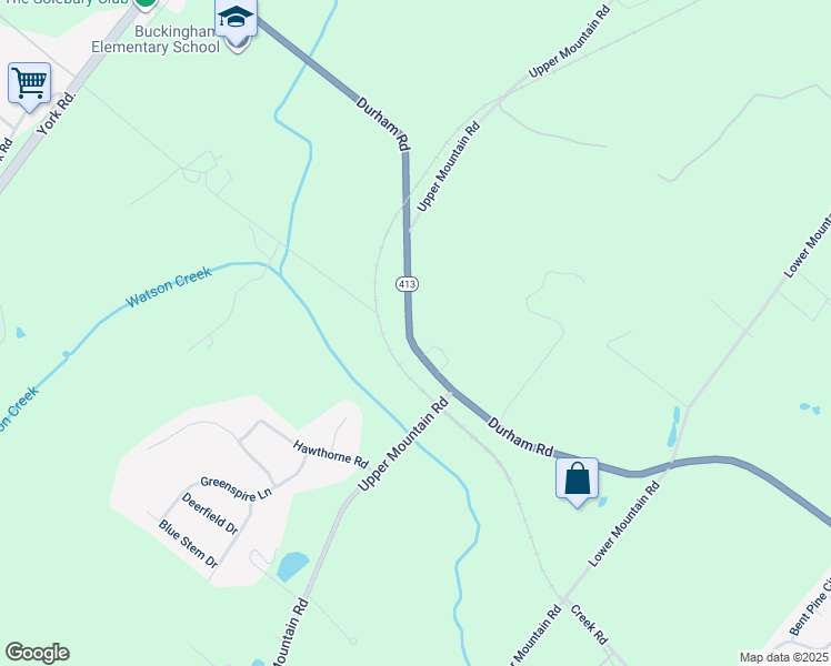map of restaurants, bars, coffee shops, grocery stores, and more near 2091 Durham Road in New Hope