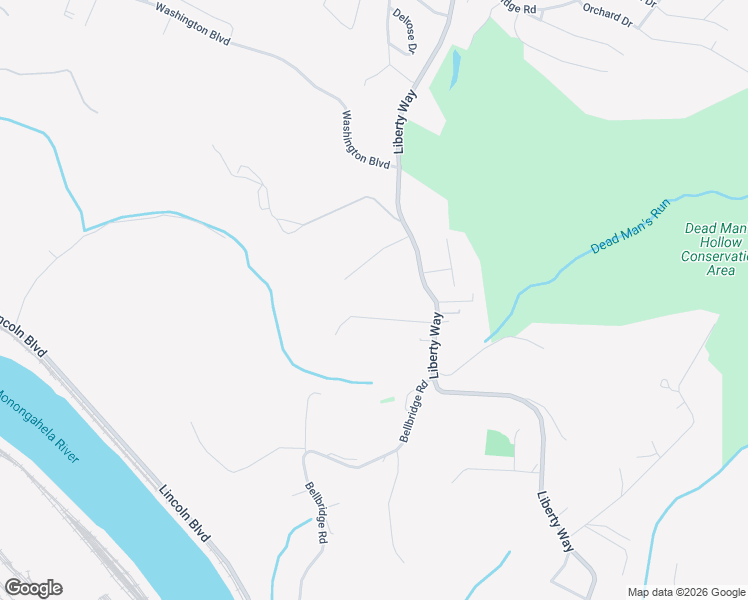 map of restaurants, bars, coffee shops, grocery stores, and more near 23 Virginia Drive in McKeesport