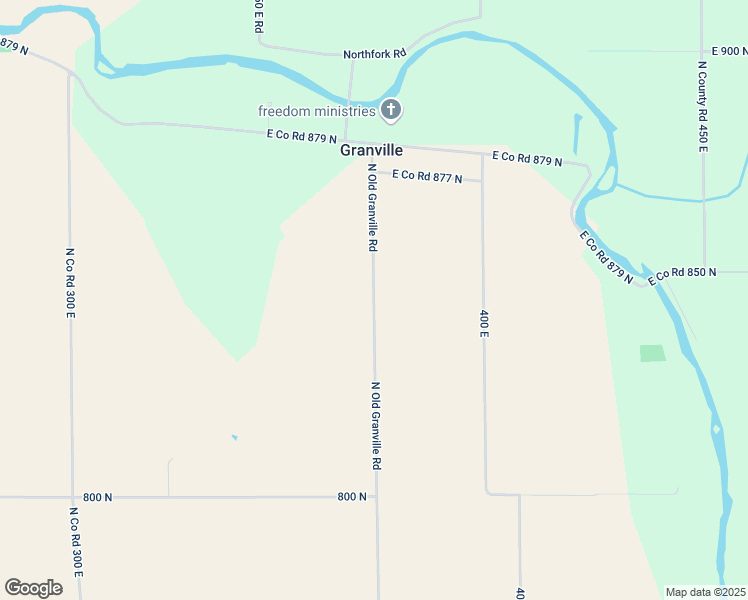 map of restaurants, bars, coffee shops, grocery stores, and more near 12900-14098 N Old Granville Rd in Eaton
