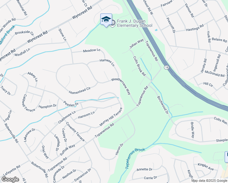 map of restaurants, bars, coffee shops, grocery stores, and more near 106 Murray Hill Terrace in Marlboro