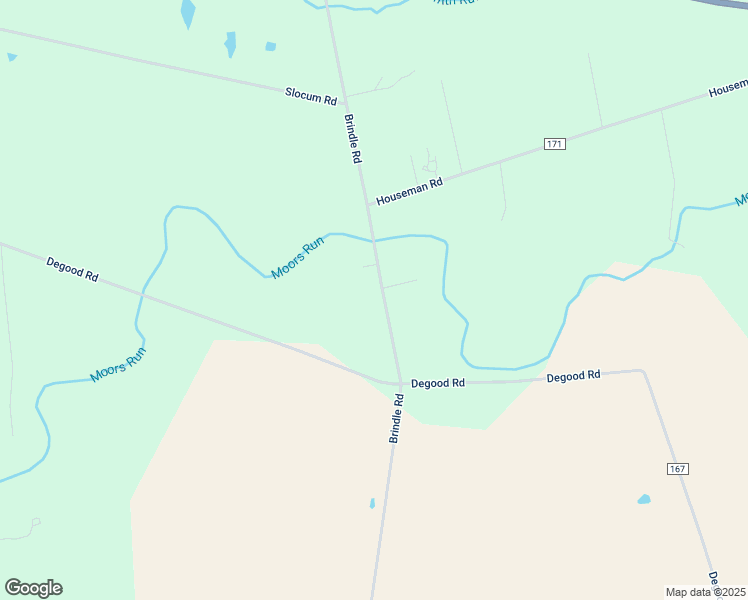 map of restaurants, bars, coffee shops, grocery stores, and more near 900 Brindle Road in Ostrander