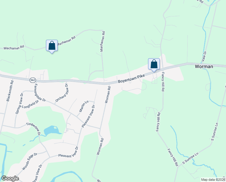 map of restaurants, bars, coffee shops, grocery stores, and more near 179 Worman Road in Douglassville