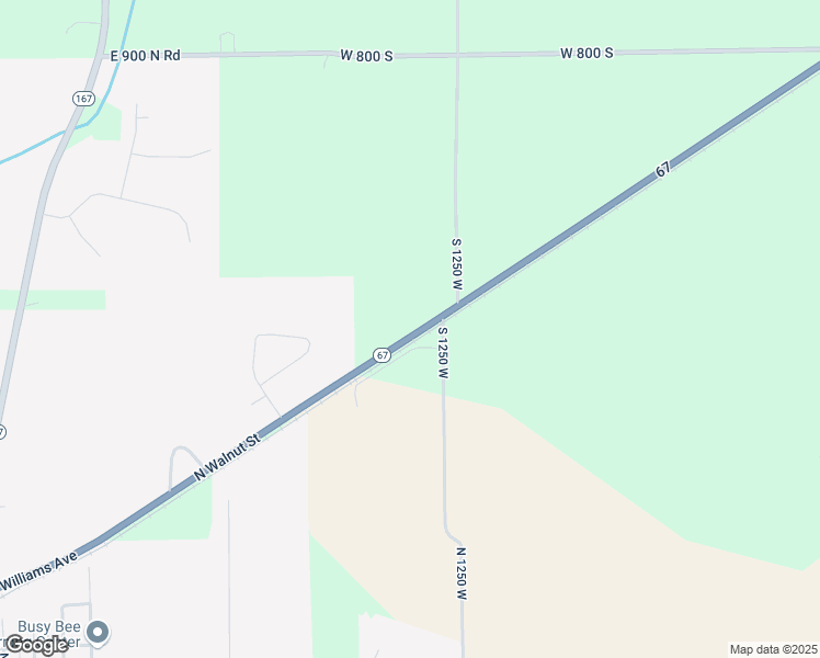 map of restaurants, bars, coffee shops, grocery stores, and more near North Old State Road 67 in Redkey