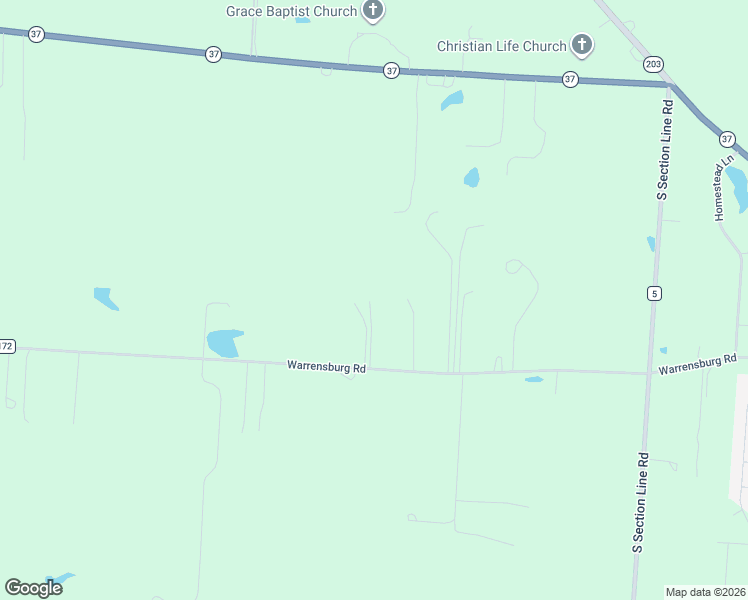 map of restaurants, bars, coffee shops, grocery stores, and more near 3734 Warrensburg Road in Delaware