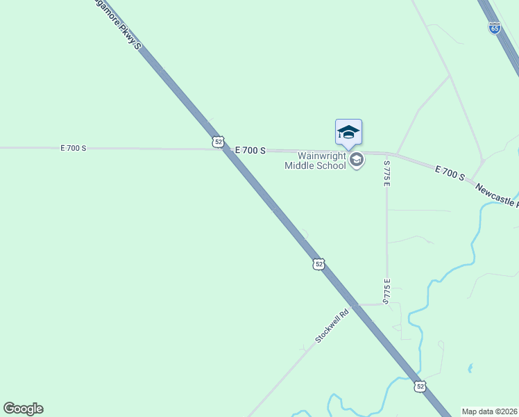 map of restaurants, bars, coffee shops, grocery stores, and more near 7208 US Highway 52 South in Lafayette