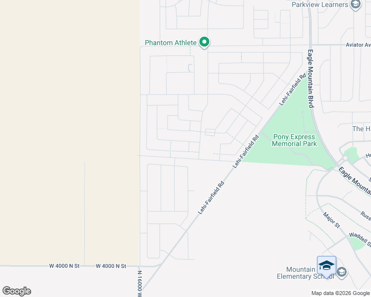 map of restaurants, bars, coffee shops, grocery stores, and more near 205 East Craner Peak Drive in Eagle Mountain