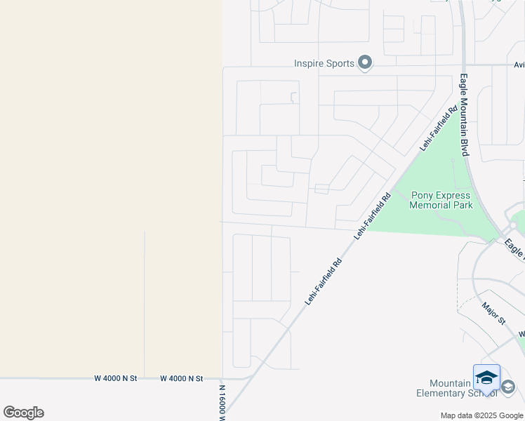 map of restaurants, bars, coffee shops, grocery stores, and more near 127 East Craner Peak Drive in Eagle Mountain