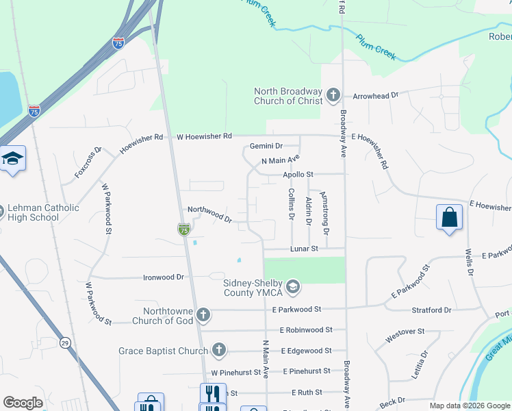 map of restaurants, bars, coffee shops, grocery stores, and more near 188 Voyager Court in Sidney