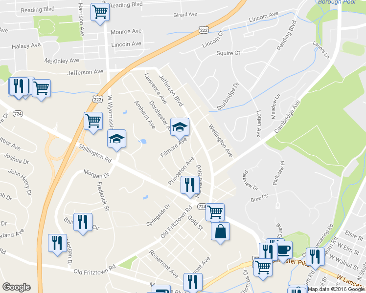 map of restaurants, bars, coffee shops, grocery stores, and more near 319 Dorchester Avenue in West Lawn