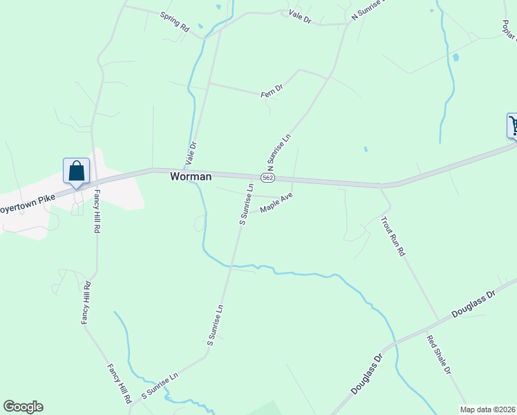 map of restaurants, bars, coffee shops, grocery stores, and more near 37 Maple Avenue in Boyertown