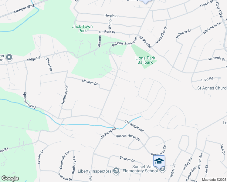 map of restaurants, bars, coffee shops, grocery stores, and more near 1525 Robbins Station Road in Irwin