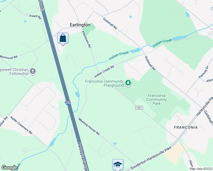 map of restaurants, bars, coffee shops, grocery stores, and more near 680 Allentown Road in Telford