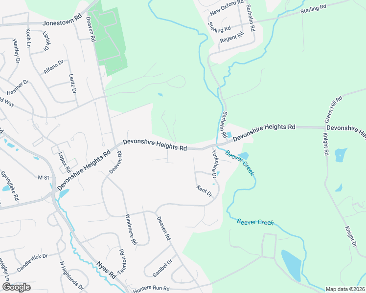 map of restaurants, bars, coffee shops, grocery stores, and more near 6560 Devonshire Heights Road in Harrisburg