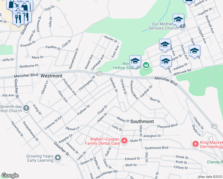 120 Palliser Street, Southmont PA Walk Score