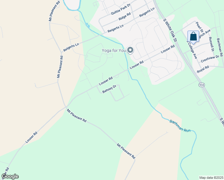 map of restaurants, bars, coffee shops, grocery stores, and more near 14 Behney Drive in Lebanon