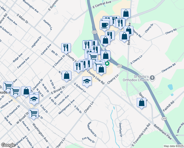 South County Line Road, Souderton PA Walk Score