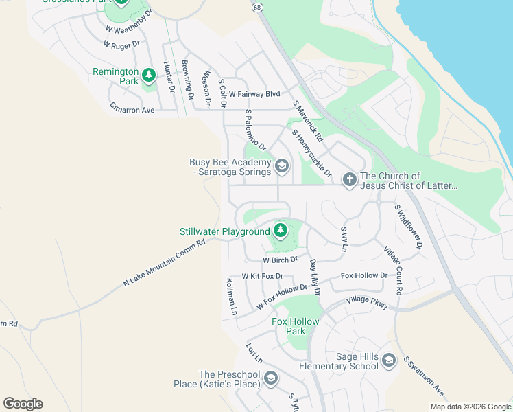 map of restaurants, bars, coffee shops, grocery stores, and more near 303 West Shadow Ridge Drive in Saratoga Springs