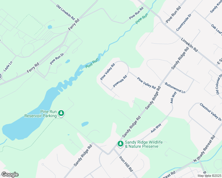 map of restaurants, bars, coffee shops, grocery stores, and more near 217 Pine Valley Road in Doylestown