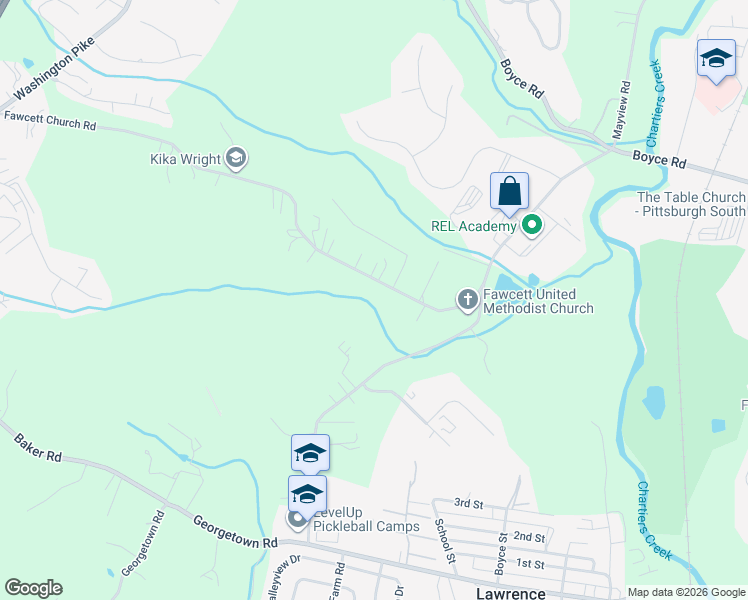 map of restaurants, bars, coffee shops, grocery stores, and more near 322 Fawcett Church Road in Bridgeville