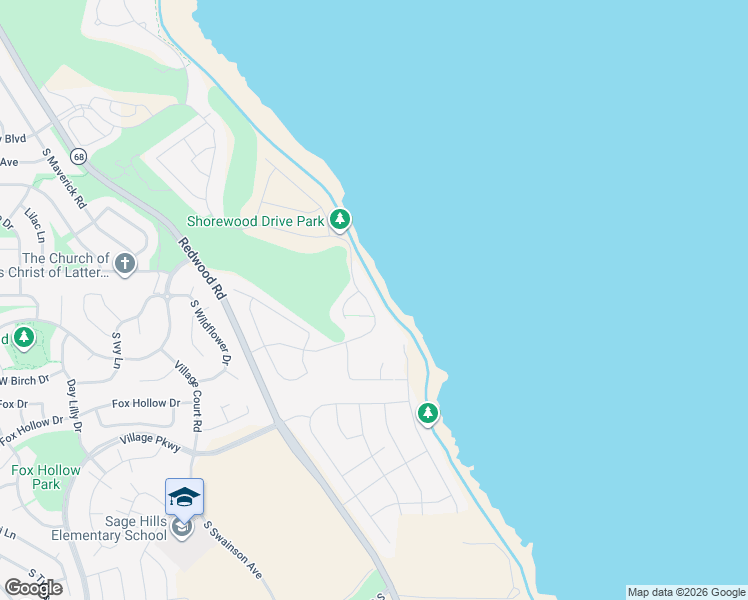map of restaurants, bars, coffee shops, grocery stores, and more near 2662 South Shorewood Drive in Saratoga Springs