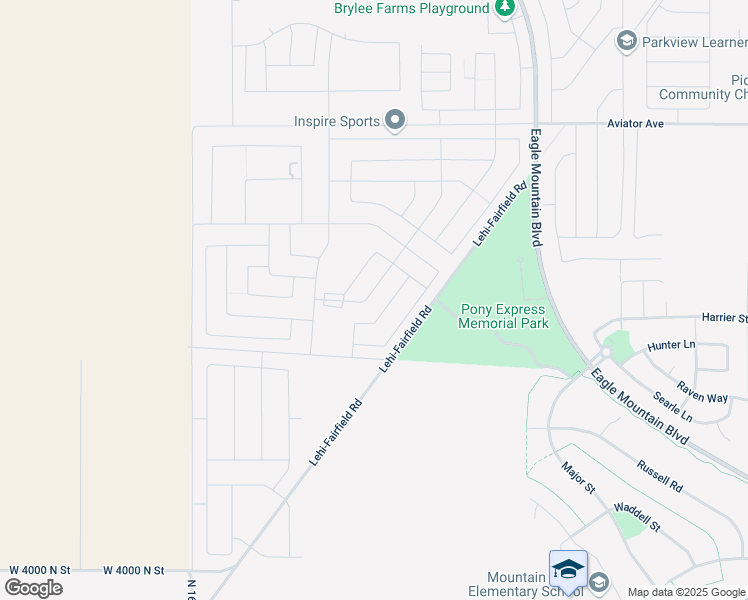map of restaurants, bars, coffee shops, grocery stores, and more near 4614 Ibapah Street in Eagle Mountain