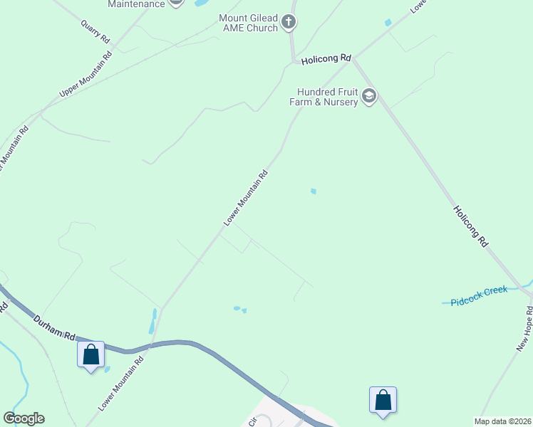 map of restaurants, bars, coffee shops, grocery stores, and more near 4843-5099 Lower Mountain Road in New Hope