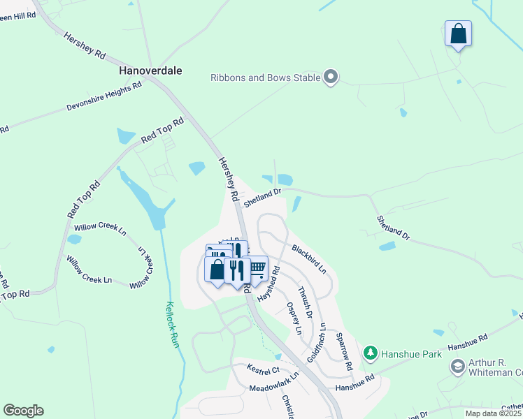 map of restaurants, bars, coffee shops, grocery stores, and more near 149 Whippoorwill Lane in Hummelstown